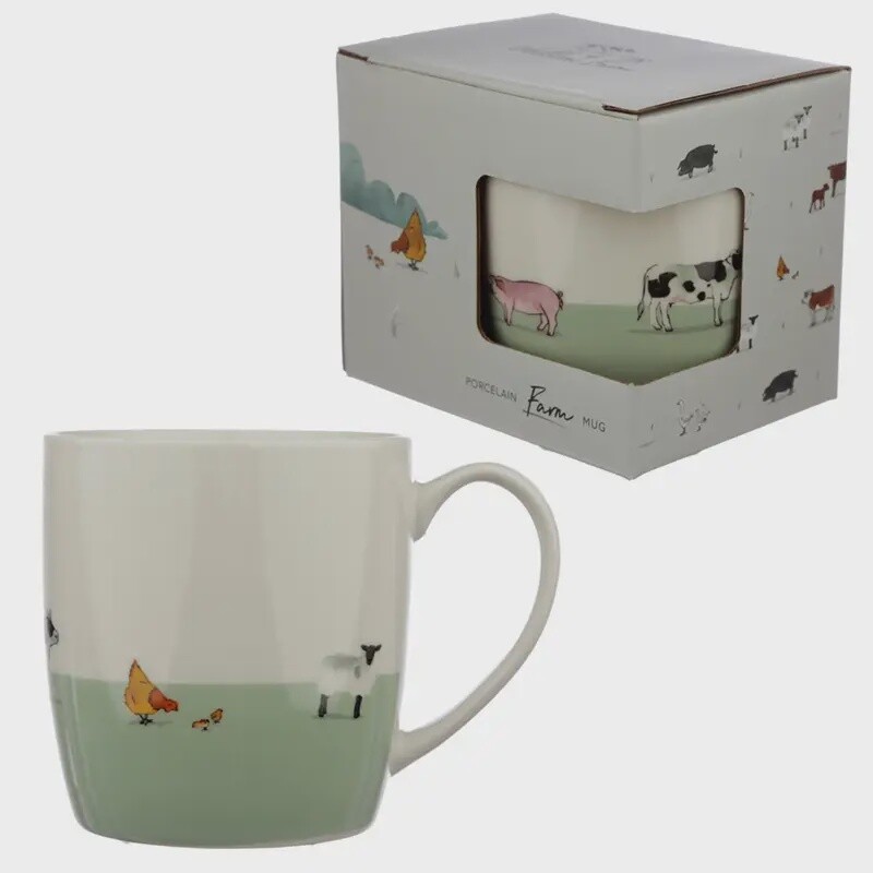 MUG PORCELAIN WILLOW FARM
