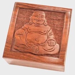 BUDDHA TRINKET BOX SHEESHAM WOOD