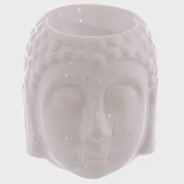 OIL BURNER CERAMIC BUDDHA HEAD
