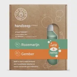 HAND SOAP TABLETS STARTER SET GINGER ROSEMARY