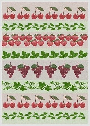TEA TOWEL RED FRUITS SWEDEN