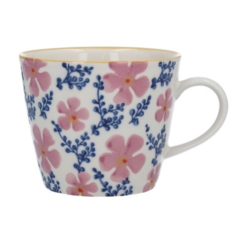 MUG CERAMIC PINK PERIWINKLE