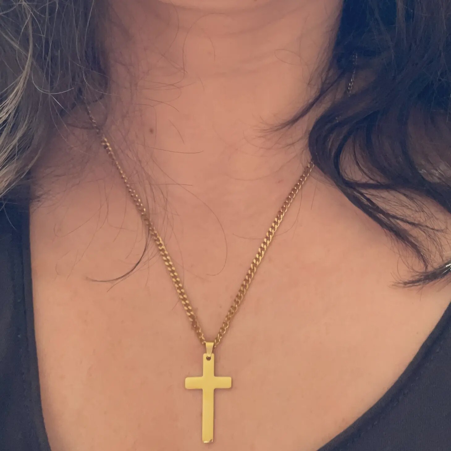 NECKLACE GOLD CROSS
