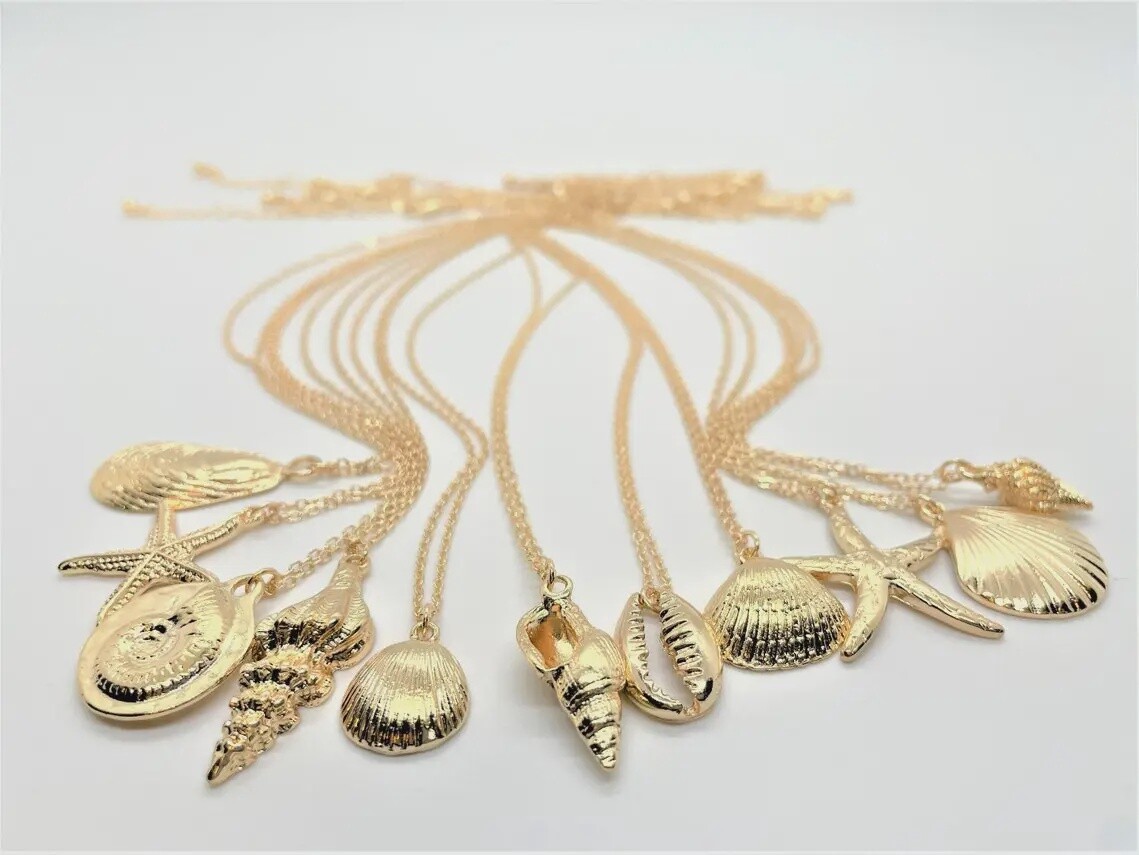 NECKLACE SEASHELL 18K GOLD PLATED