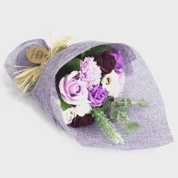 SOAP FLOWER BOUQUET PURPLE