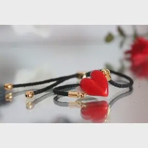 Murano Glass Heart bracelet