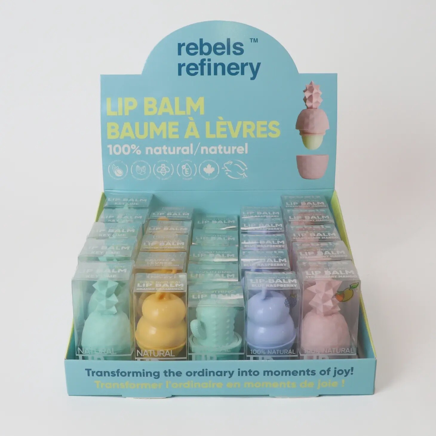 LIP BALM PINK PINEAPPLE - STRAWBERRY MANGO FLV