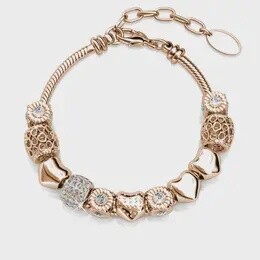 RADIANT ROSE GOLD CHARM BRACELET