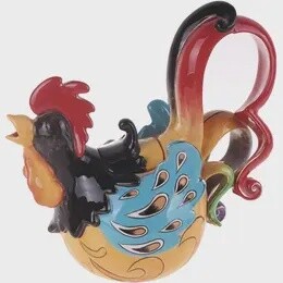 FUNKY ROOSTER TEAPOT