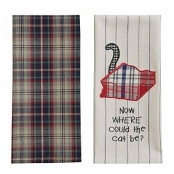 WHERES THE CAT TEA TOWEL SET/2