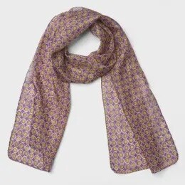 SILK SCARF RONDA BURGANDY