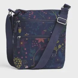 PURSE CROSSBODY HARVET NAVY ORGANIC COTTON