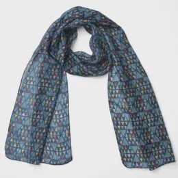 SILK SCARF PRISM TEAL