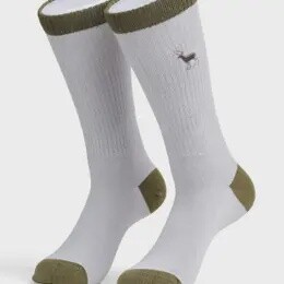 MENS SILVER STAG SOCK