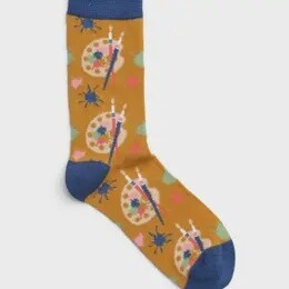 WOMENS PAINT PALETTE SOCK
