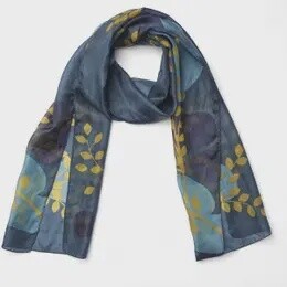 SILK SCARF CLEO TEAL