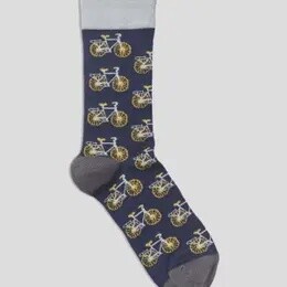 MENS NAVY BIKE SOCKS