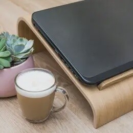 ERGONOMIC LAPTOP STAND WOOD