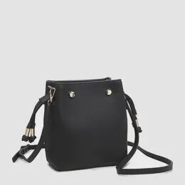 BLACK RAIN MINI BUCKET BAG