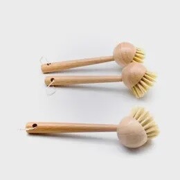 BAMBOO LONG HANDLE DISH BRUSH