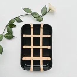 BAMBOO SOAP DISH BLACK