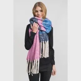 ROSSBURN SCARF BLUE/ORNGE