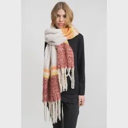 RICHON SCARF WHITE/RED