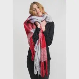 REDDIT SCARF RED/WHITE