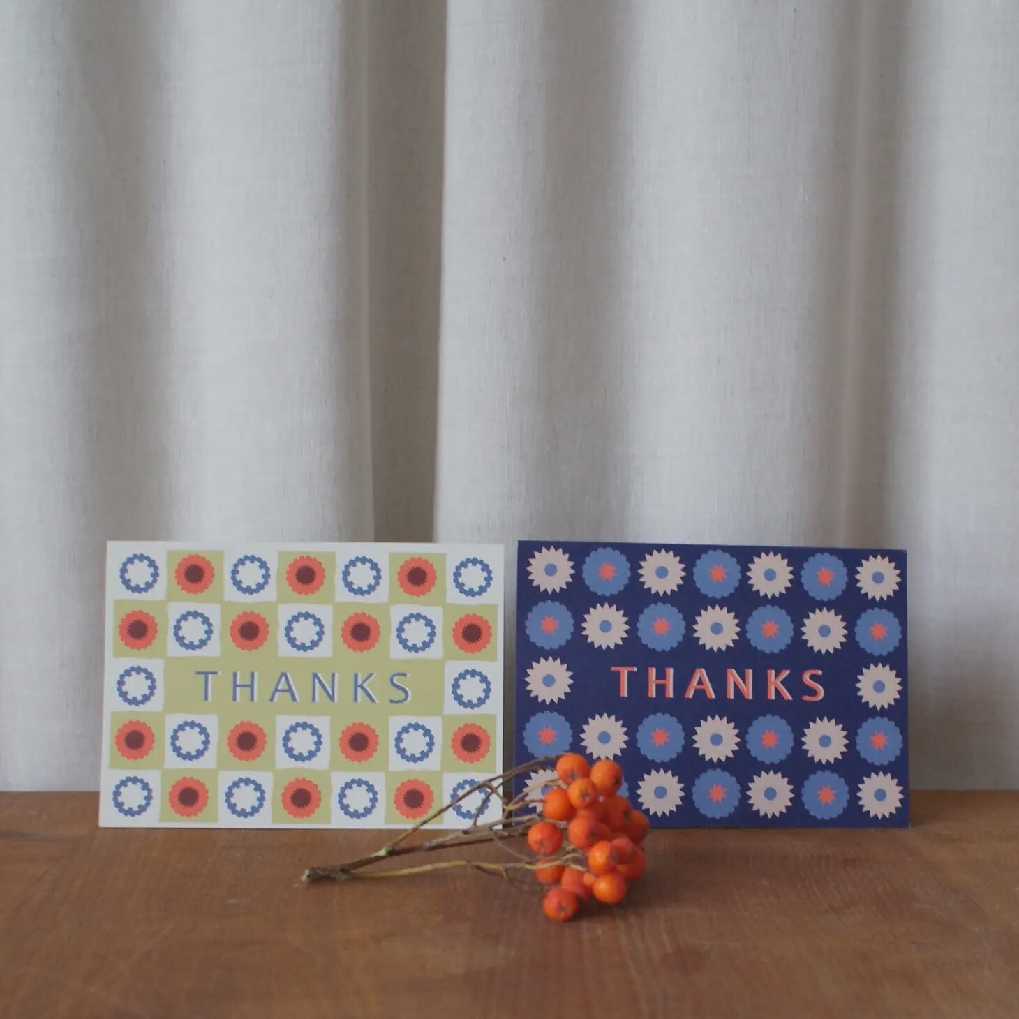 THANK YOU CARDS PACK OF 6 3 OF EACH DESIGN