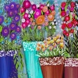 CHEERFUL FLOWER POTS 24X24