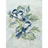 THREE CHICKADEES 18X24