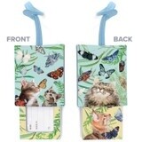 BUTTERFLIES AND KITTEN LUGGAGE TAG