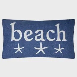 DENIM BEACH CUSHION 50X30CM