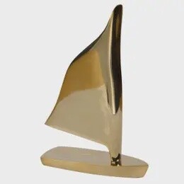 BRASS SAILING BOAT 18X12CM