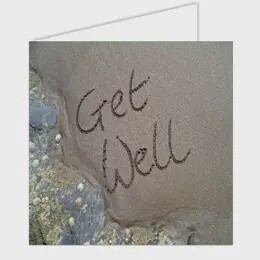 GET WELL SANDSCRIPT CARD
