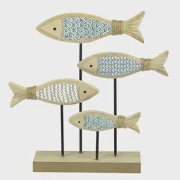 SHOAL FISH ON STAND 18CM