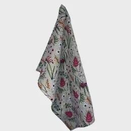 ORGANIC COTTON TEA TOWEL FLORAL