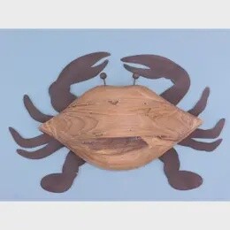 TWO TONED CRAB WALL ART