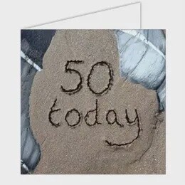 50 TODAY SANDSCRIPT CARD