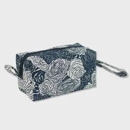 INDIGO COSMETIC CASE SMALL SPRING FLOWERS