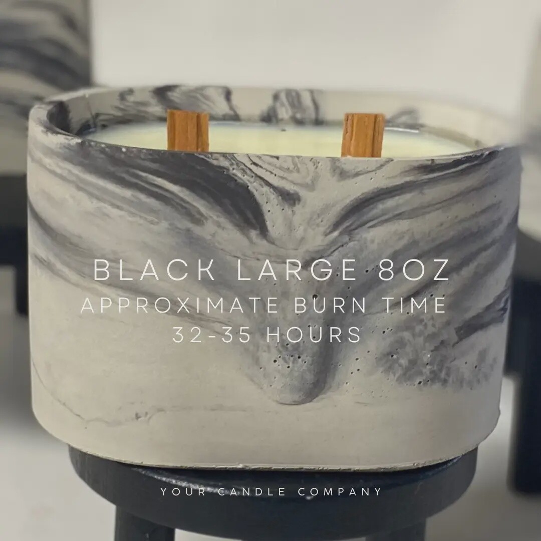 EUCALYPTUS SPEARMINT BLACK MARBLE CANDLE