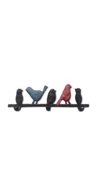 CAST IRON BIRDS HOOK RACK