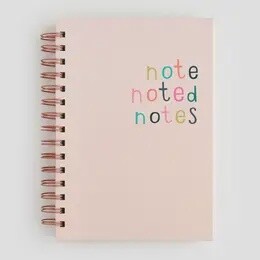PINK NOTES A5 SPIRAL NOTEBOOK