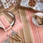 COTTON SALMON STICHED LINE PLACEMAT