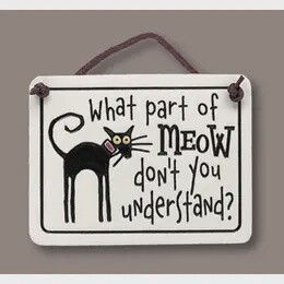 MEOW PLAQUE
