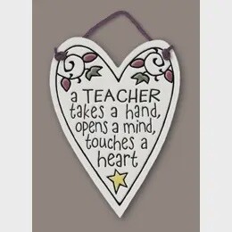 TEACHER TAKES HAND PLAQUE