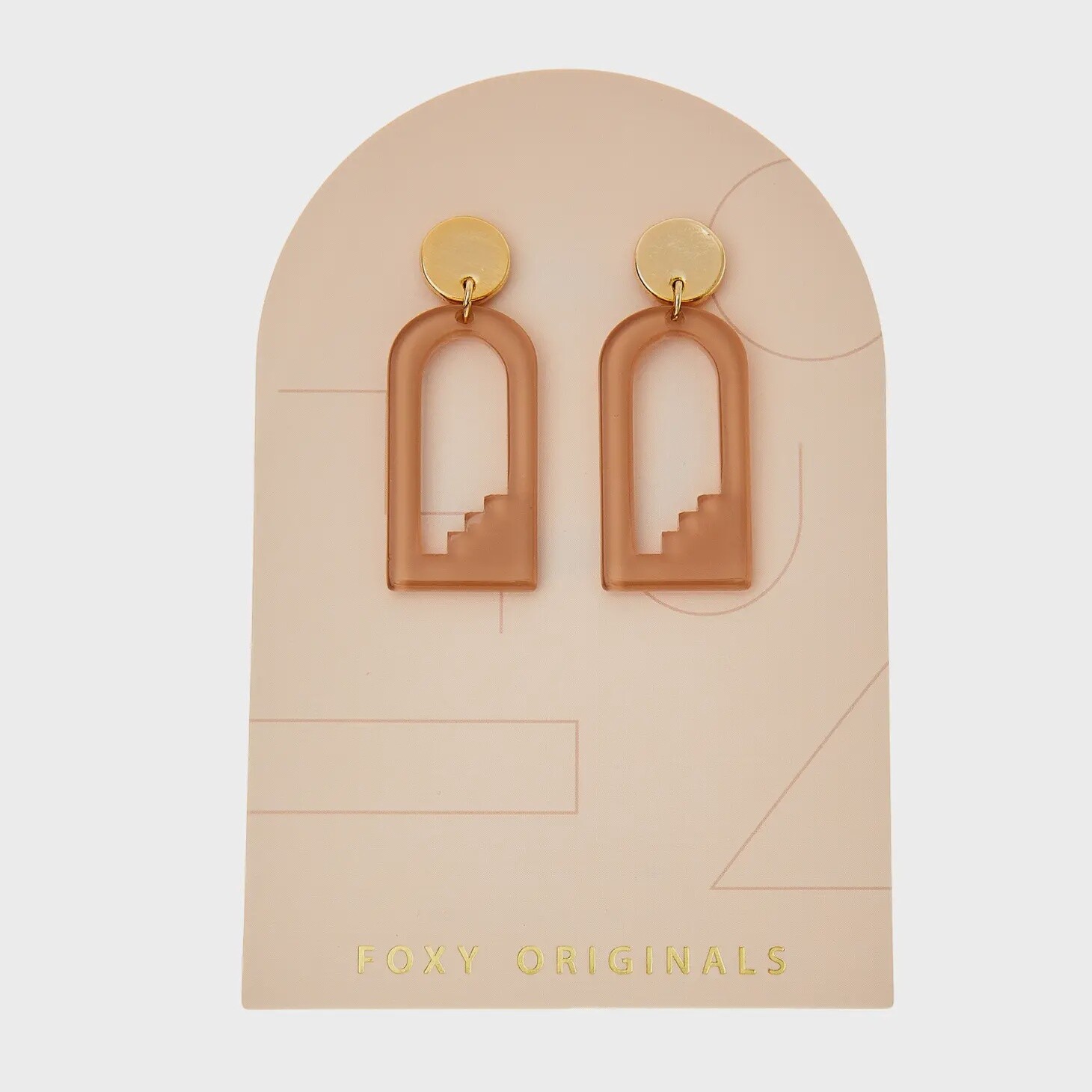 ZELDA RESIN GOLD EARRINGS