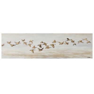 SKEIN OF GEESE OIL PAINTING