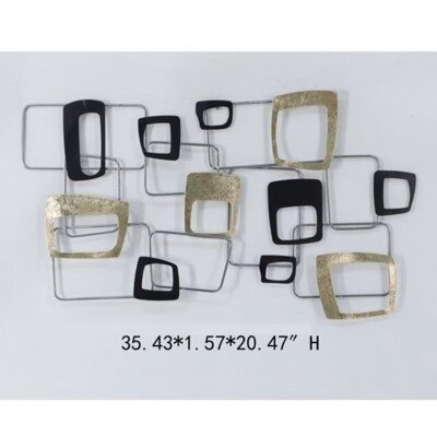 HARPER MULTI SQUARES METAL WALL ART