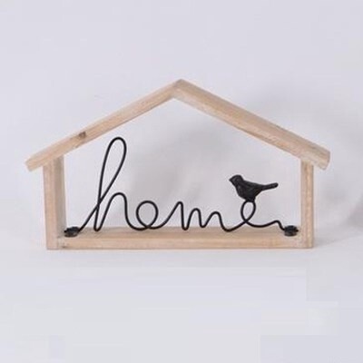 METAL AND WOOD HOME DECOR